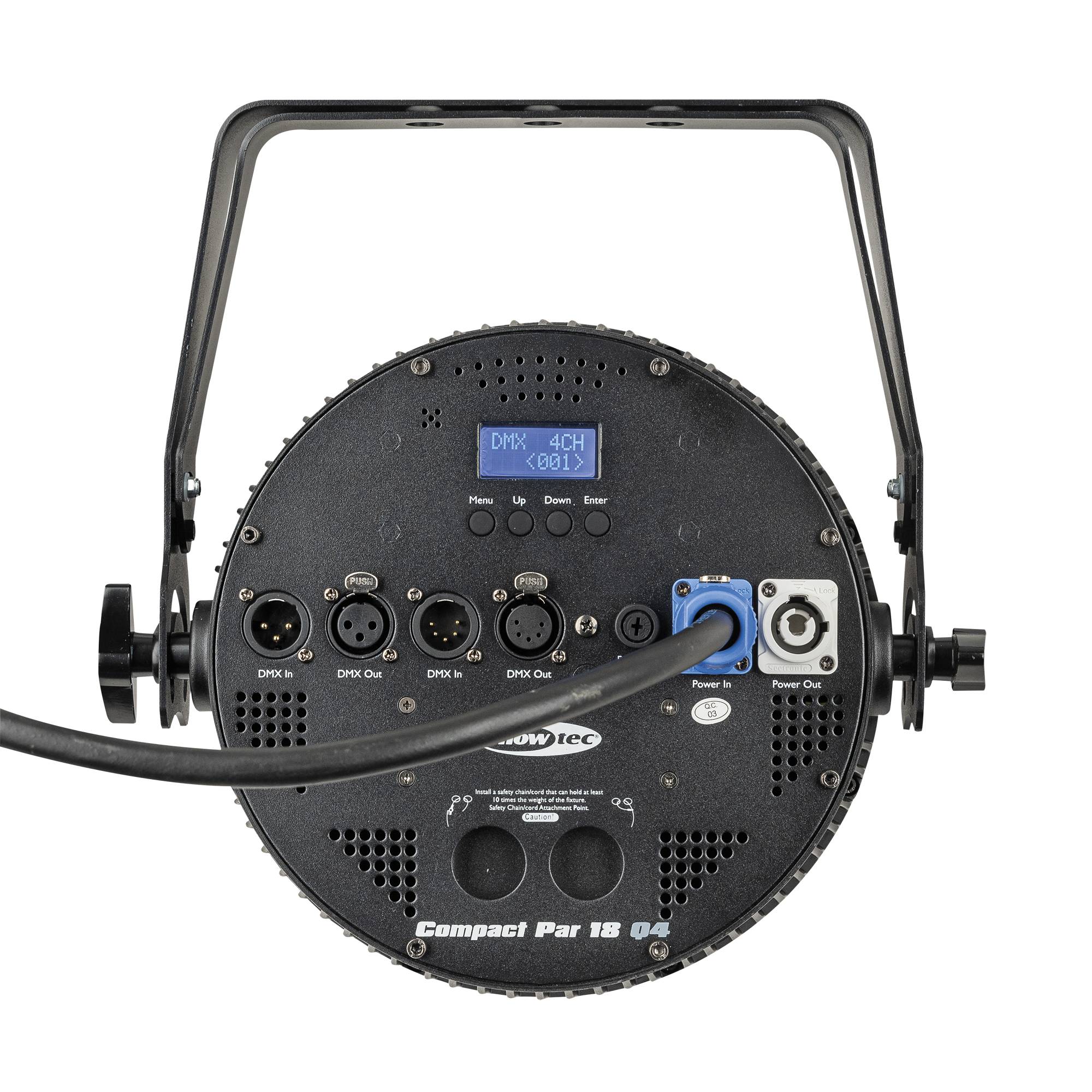 Showtec Compact Par 18 Q4 18x 7 W RGBW LED PAR - schwarz