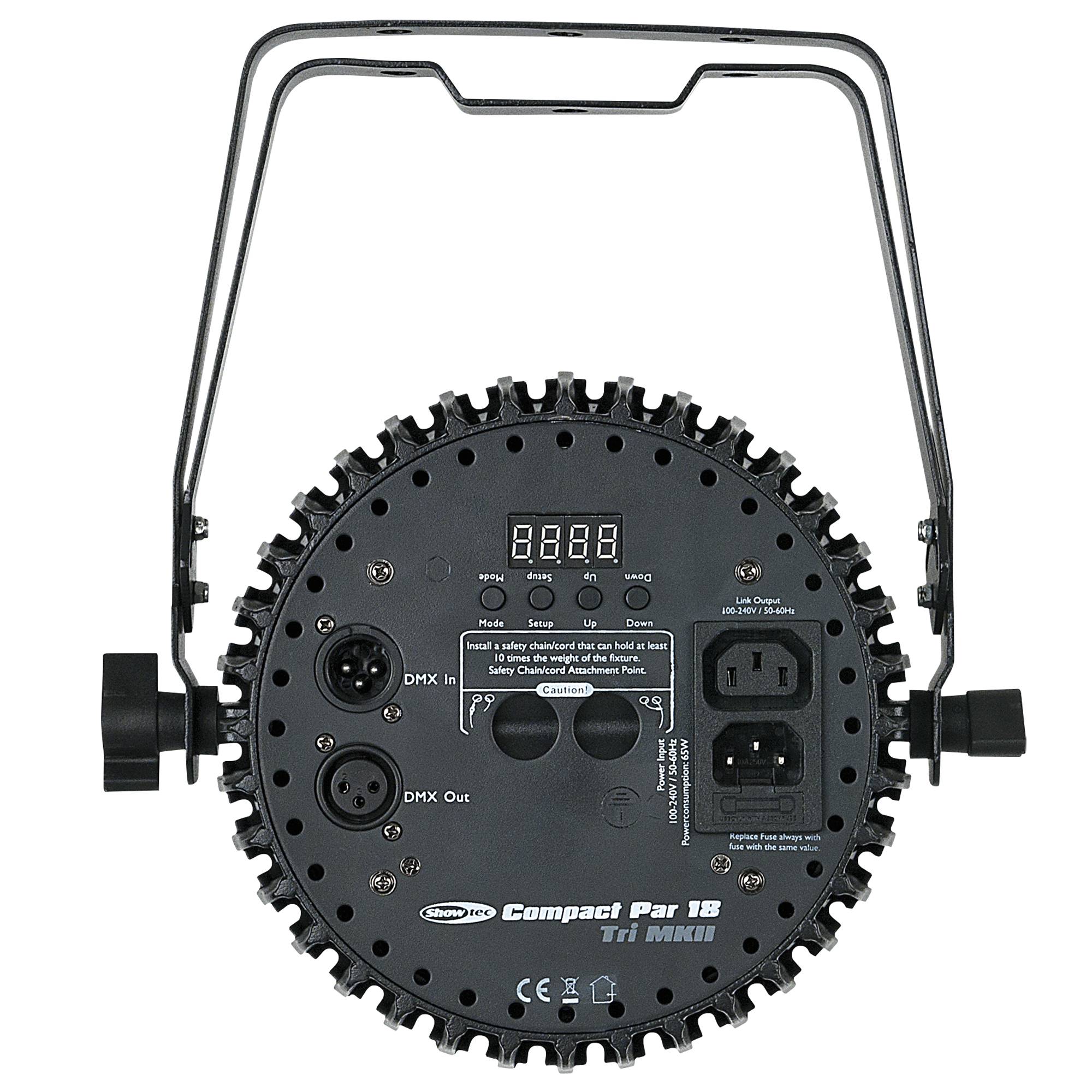 Showtec Compact Par 18 MKII 18x 3 W RGB LED PAR - schwarz