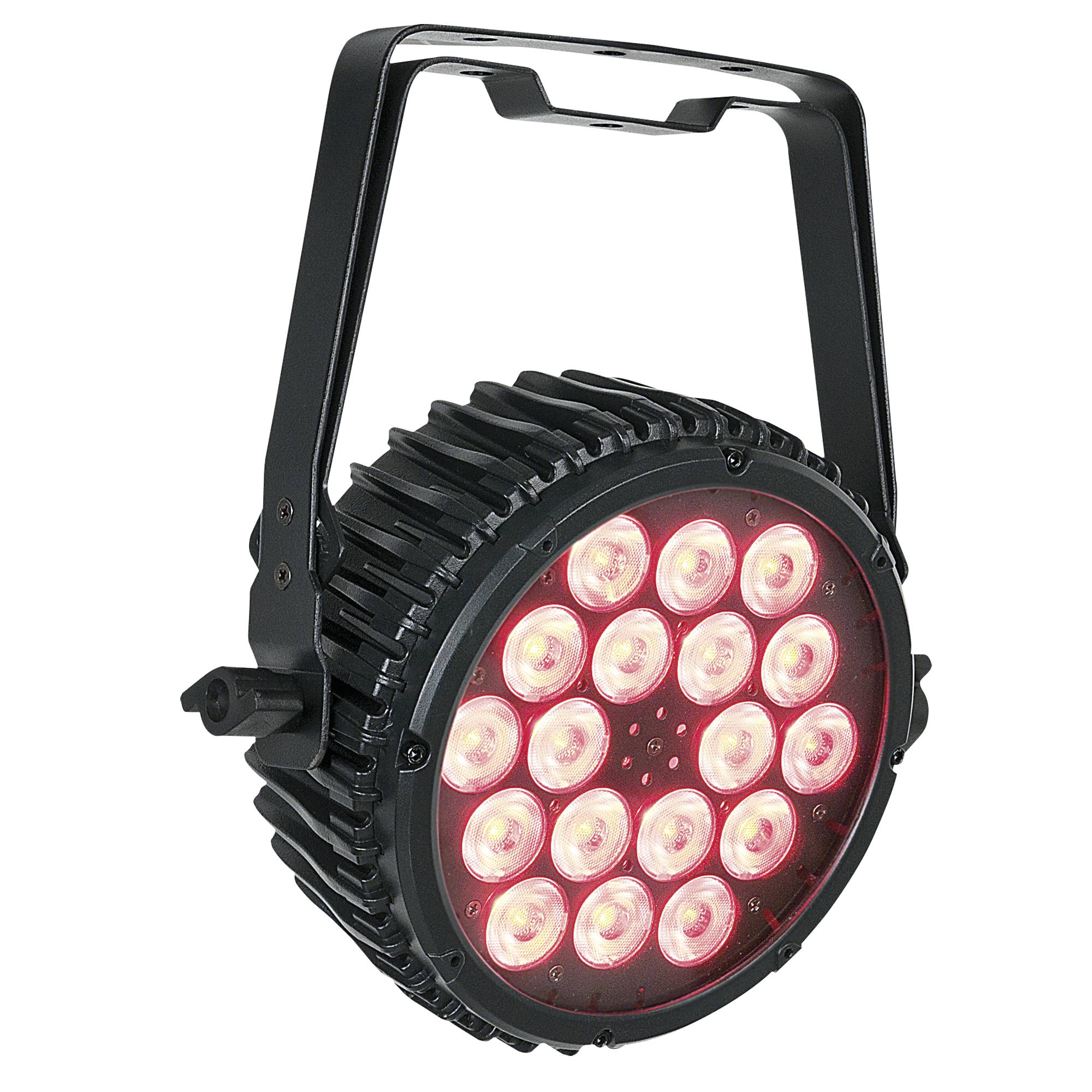 Showtec Compact Par 18 MKII 18x 3 W RGB LED PAR - schwarz