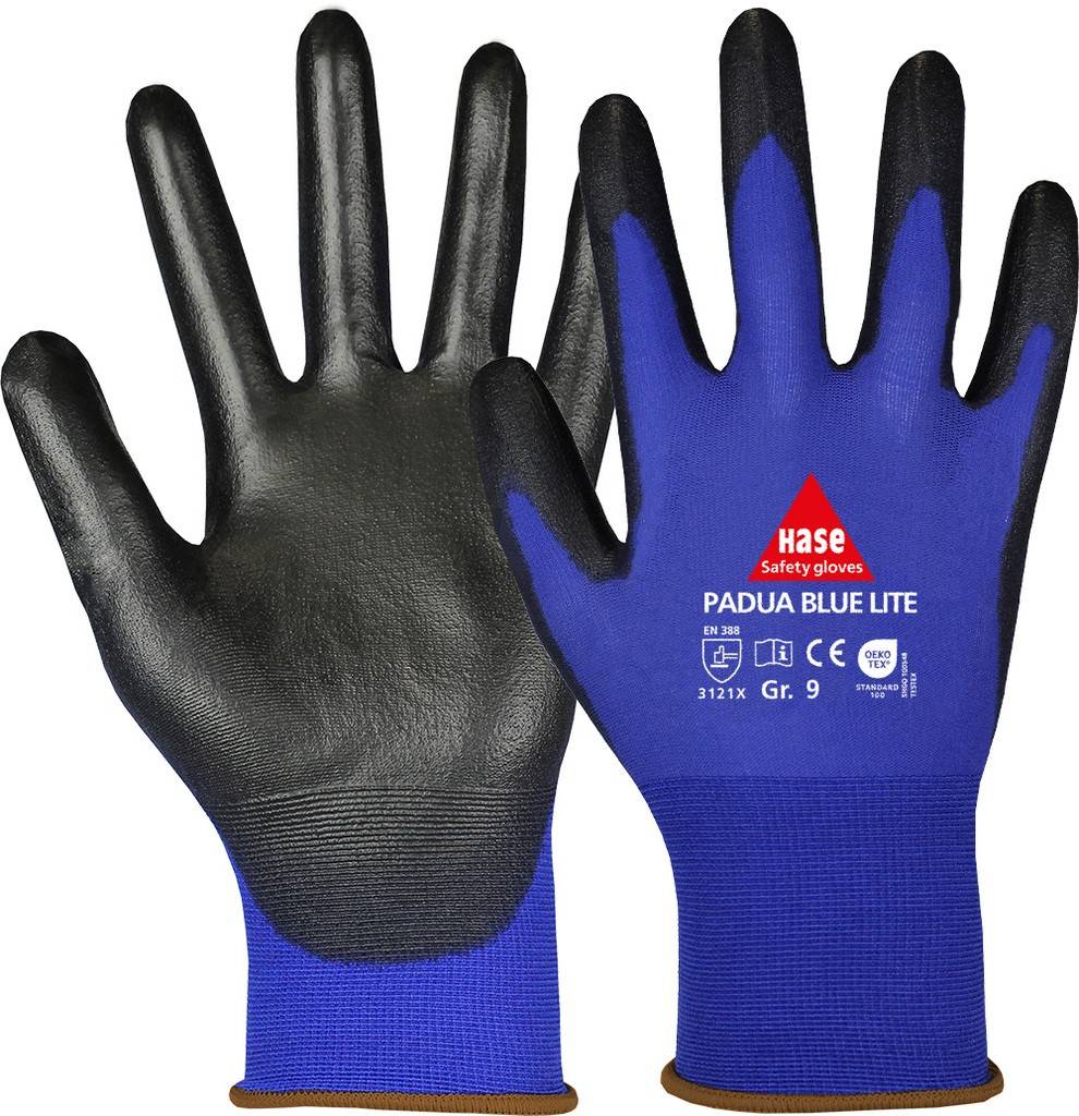 PADUA BLUE LITE, Montagehandschuh aus Nylon/PUGr. 6-11, Kat. II, EN 388, OEKO-TEXPADUA BLUE LITE, Montagehandschuh aus Nylon/PU, OEKO-TEX, Gr