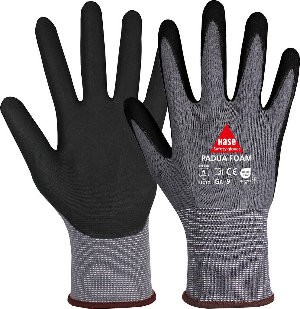 PADUA FOAM, Montagehandschuh aus Nylon/NitrilschaumGr. 6-11, Kat. II, EN 388, OEKO-TEXPADUA FOAM, Montagehandschuh aus Nylon/Nitrilschaum, OEKO-TEX
