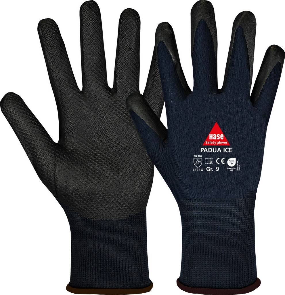 PADUA ICE, Montagehandschuh aus Nylon/Nitrilschaummit Diamond Grip, Gr. 7-11, Kat. II, EN 388, OEKO-TEXPADUA ICE, Montagehandschuh aus