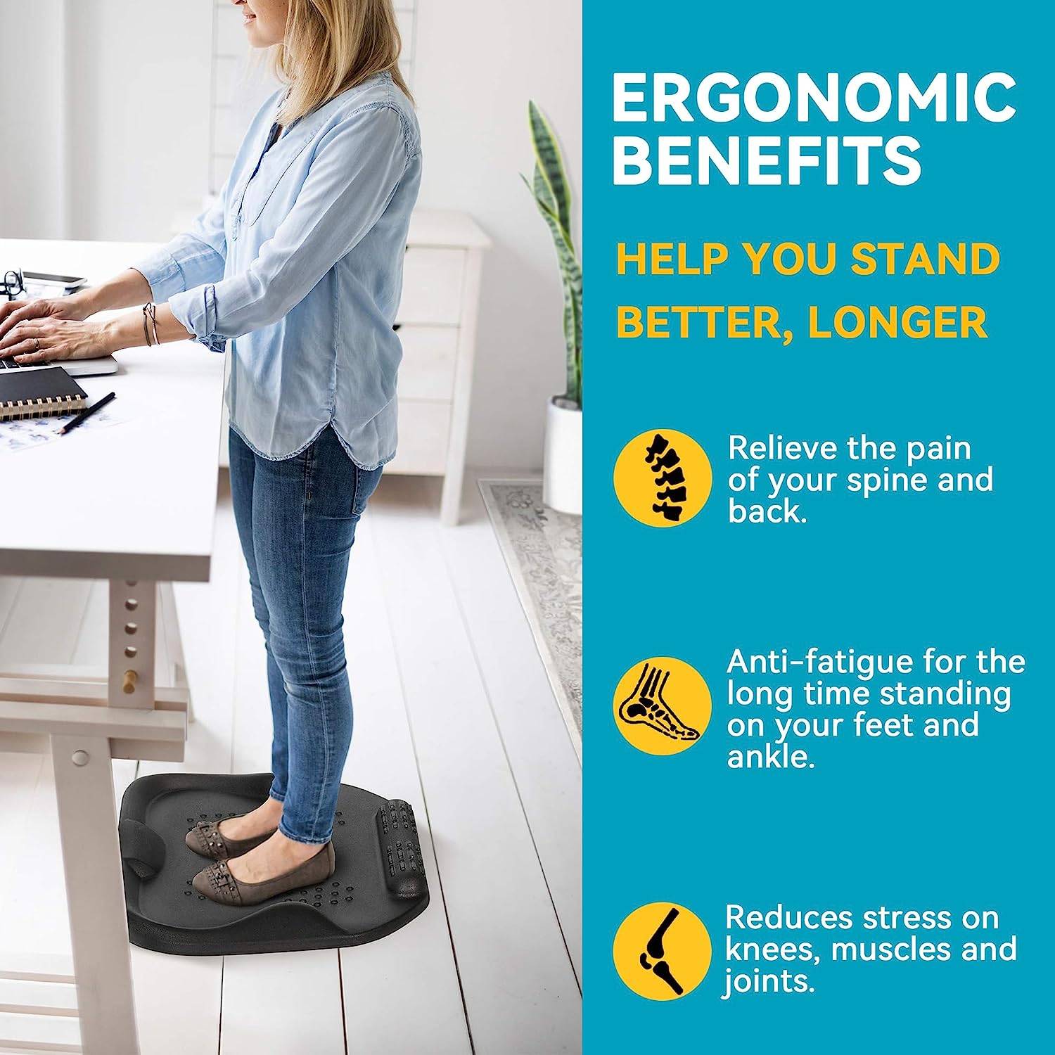 Duronic FT01 Anti-Ermüdungsmatte Fußmatte Fußmassage Arbeitsplatzmatte