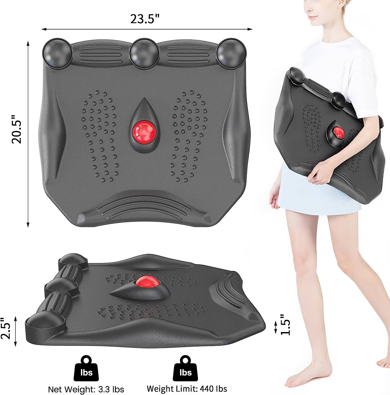 Duronic FT02 Anti-Ermüdungsmatte Steharbeitsplatz Massage Büro Home Küche