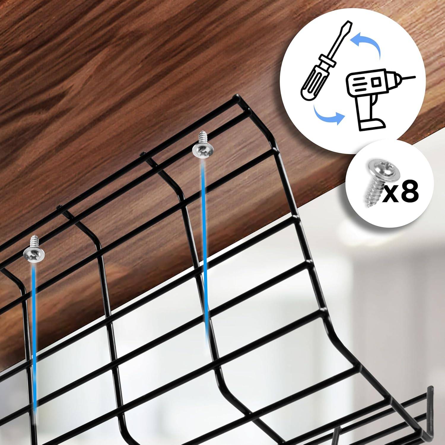 Duronic CMH1 Kabelkanal Schreibtisch, Kabelmanagement, Kabelrinne Büro