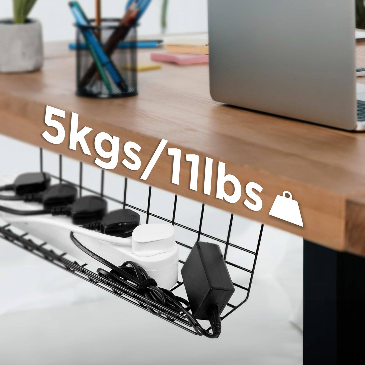 Duronic CMH1 Kabelkanal Schreibtisch, Kabelmanagement, Kabelrinne Büro