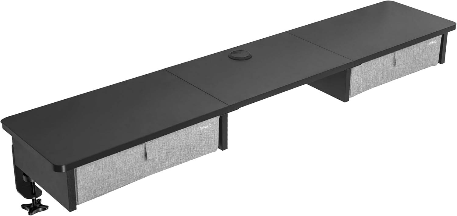 Duronic DD3 BK Monitorständer Schreibtischregal für 2 Monitore Gaming Office