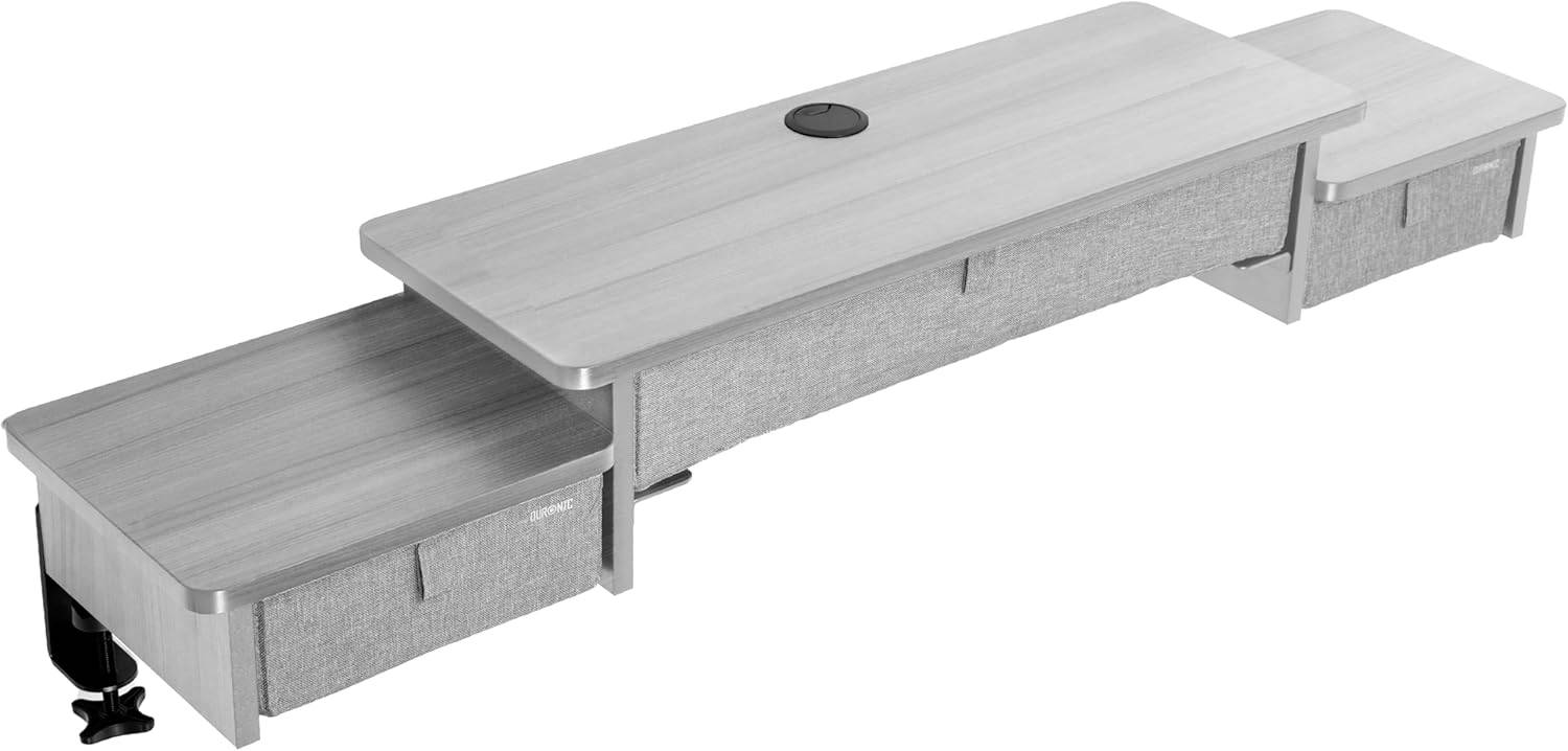 Duronic DD4 GY Schreibtischaufsatz Monitorständer Gaming Home Office Organizer