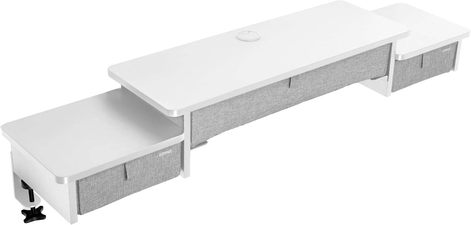 Duronic DD4 WE Schreibtischaufsatz Monitorständer Gaming Home Office Organizer