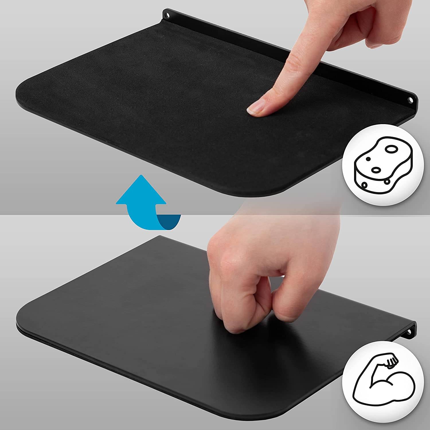 Duronic DMSC1 Monitorarm Verstärkerplatte Schutz Tischklemme gepolstert