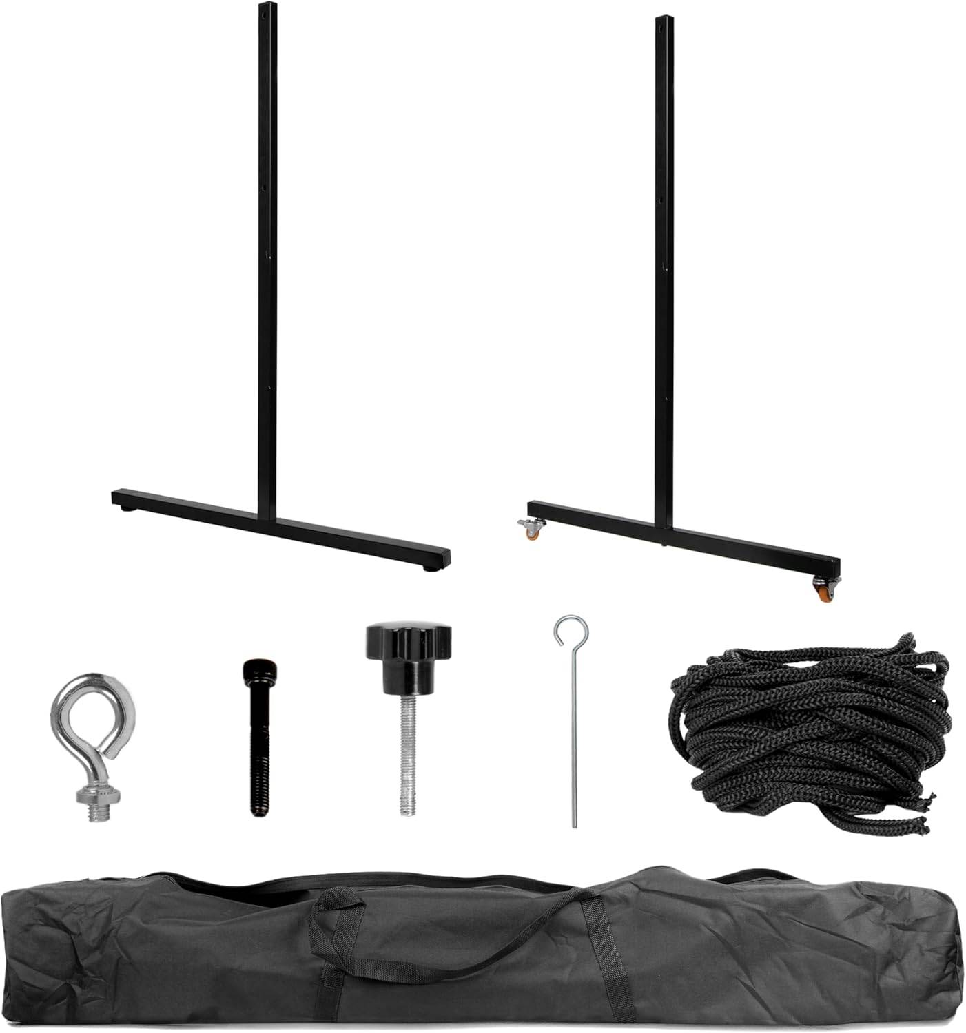 Duronic SFPS Parts Beamerleinwand Zubehör, Stativhaken, Schrauben, Seil