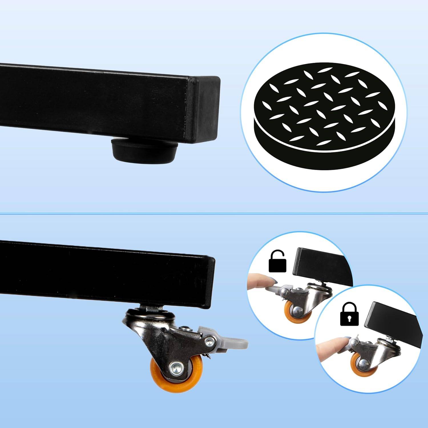 Duronic SFPS Parts Beamerleinwand Zubehör, Stativhaken, Schrauben, Seil