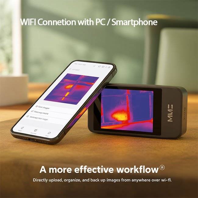 CEM T-50F Kompakte Wärmebildkamera für Inspektionen, elektrische/mechanische Anwendungen, Gebäude und HVAC-Anwendungen. | -20..550°C | IR Auflösu