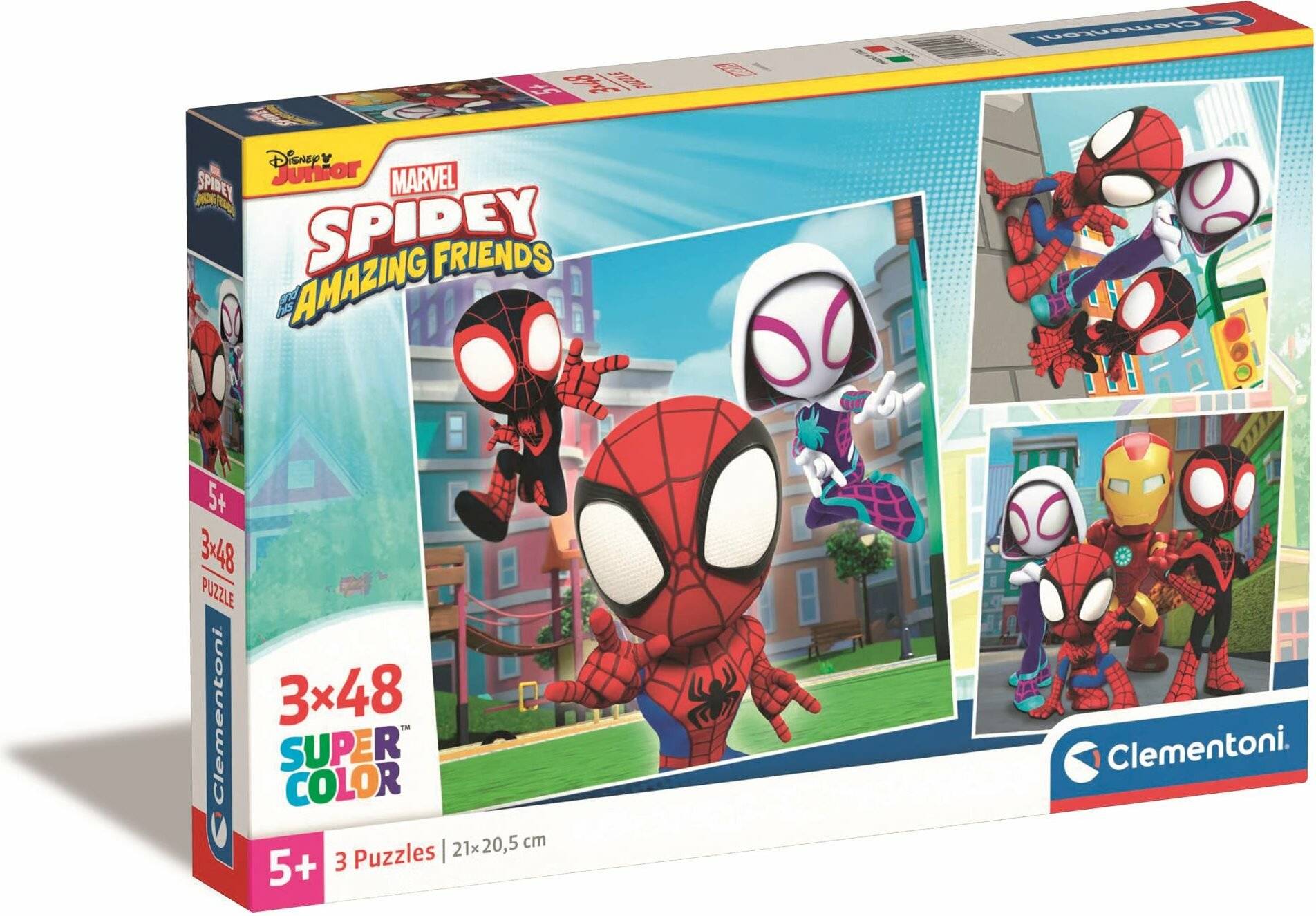 3 Puzzle da 48 Pezzi - Spidey