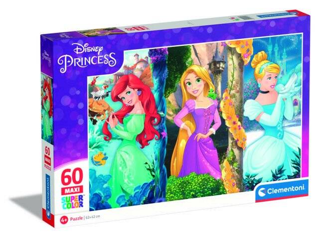 CLEMENTONI Puzzle Disney-Prinzessinnen: MAXI 60 Stück