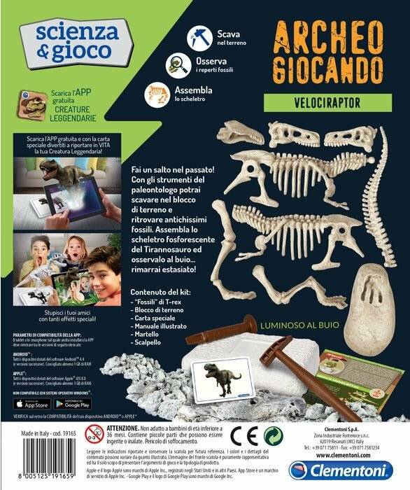 CLEMENTONI Wissenschaft&Spiele ArcheoFun: Velociraptor