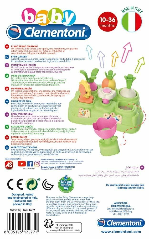 CLEMENTONI BABY Jigsaw Puzzle Bunter Garten (Spielen für die Zukunft)