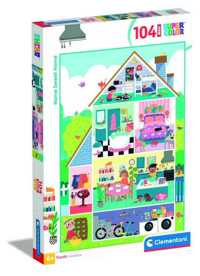 CLEMENTONI Puzzle Home Sweet Home MAXI 104 Teile