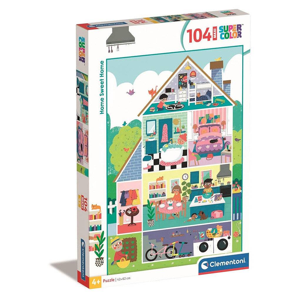 CLEMENTONI Puzzle Home Sweet Home MAXI 104 Teile