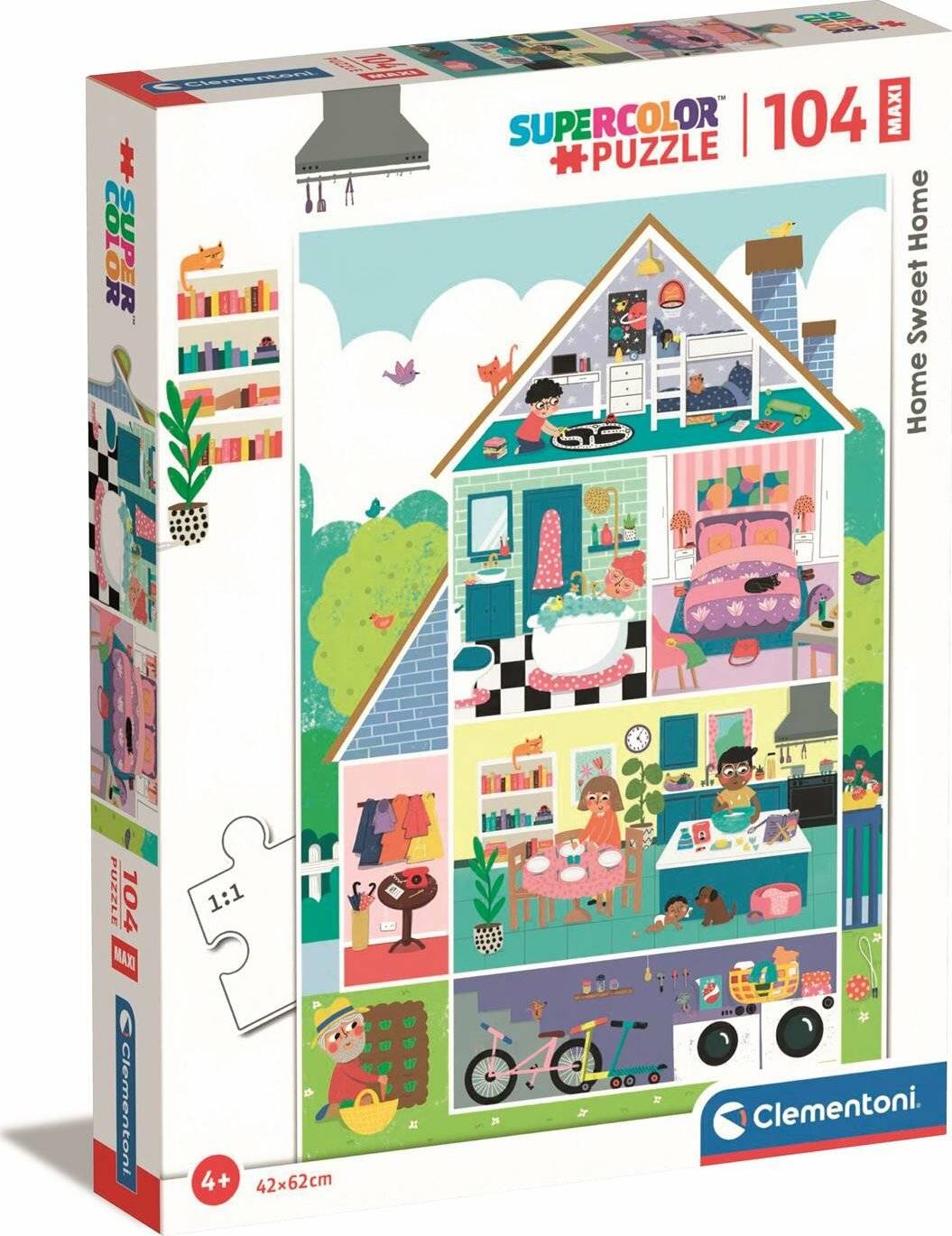 CLEMENTONI Puzzle Home Sweet Home MAXI 104 Teile