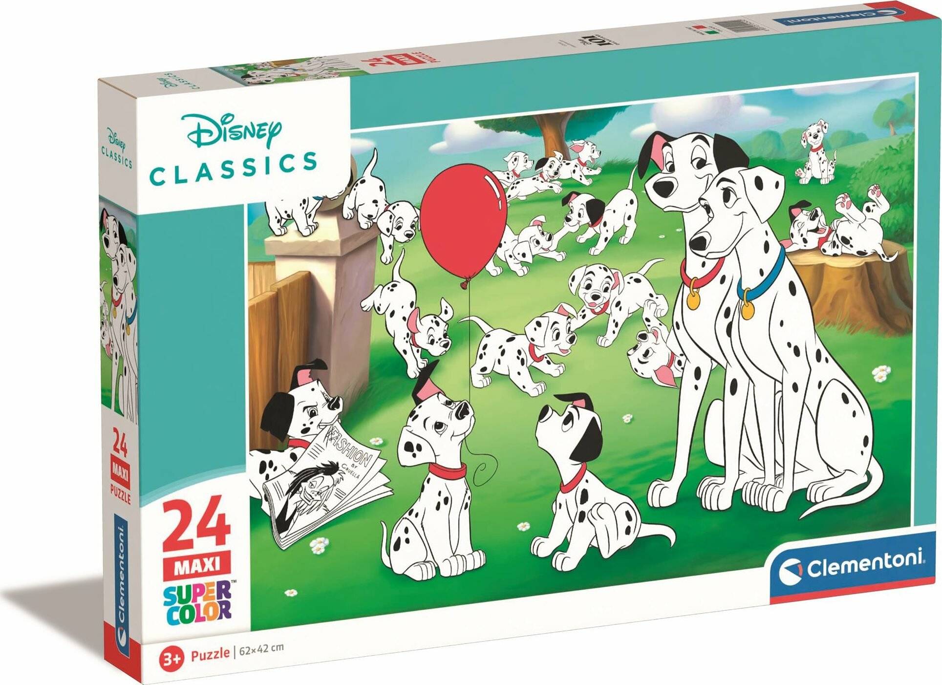 CLEMENTONI Puzzle Disney: 101 Dalmatiner MAXI 24 Teile