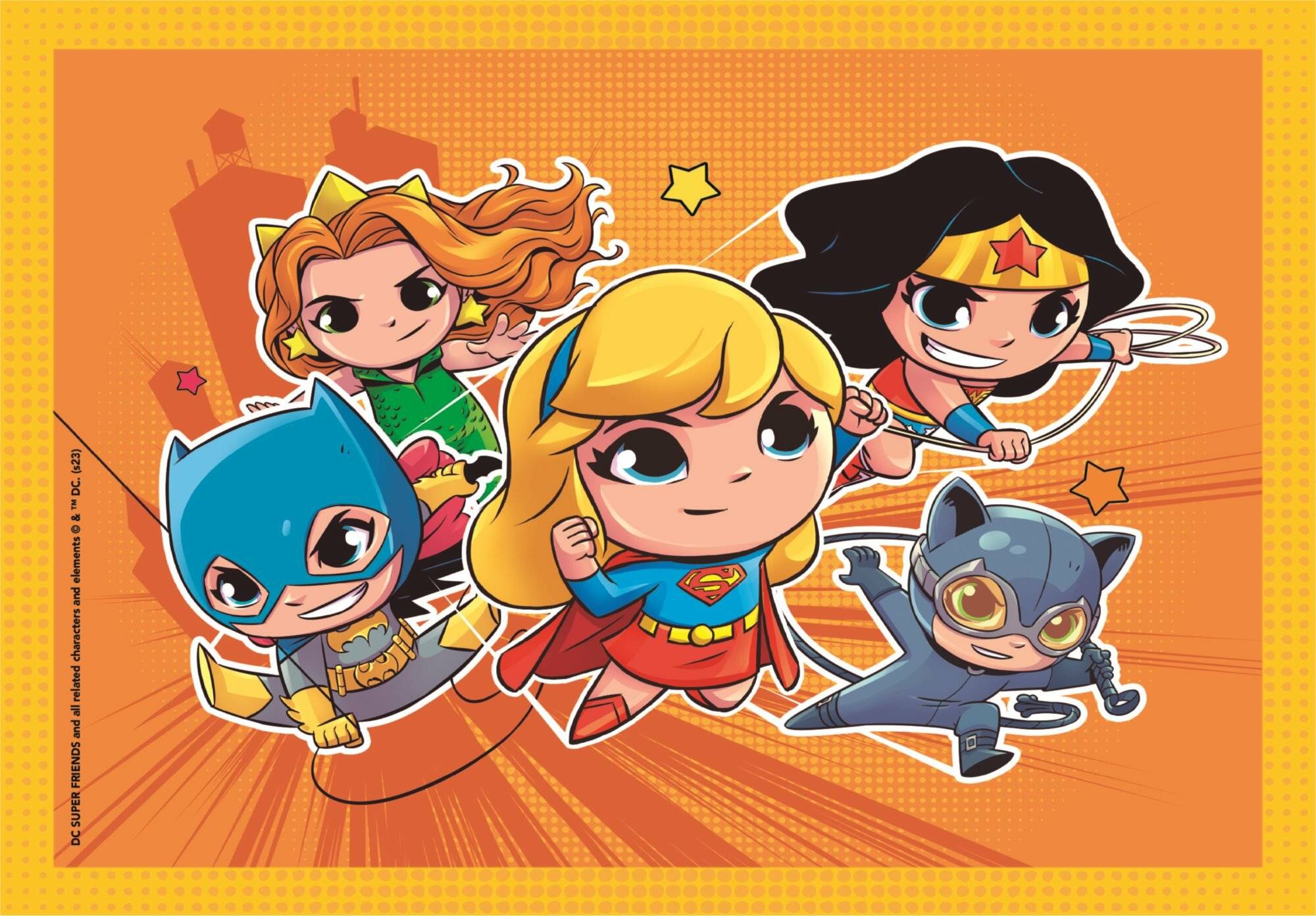 CLEMENTONI Puzzle DC Super Friends 4in1 (12+16+20+24 Teile)