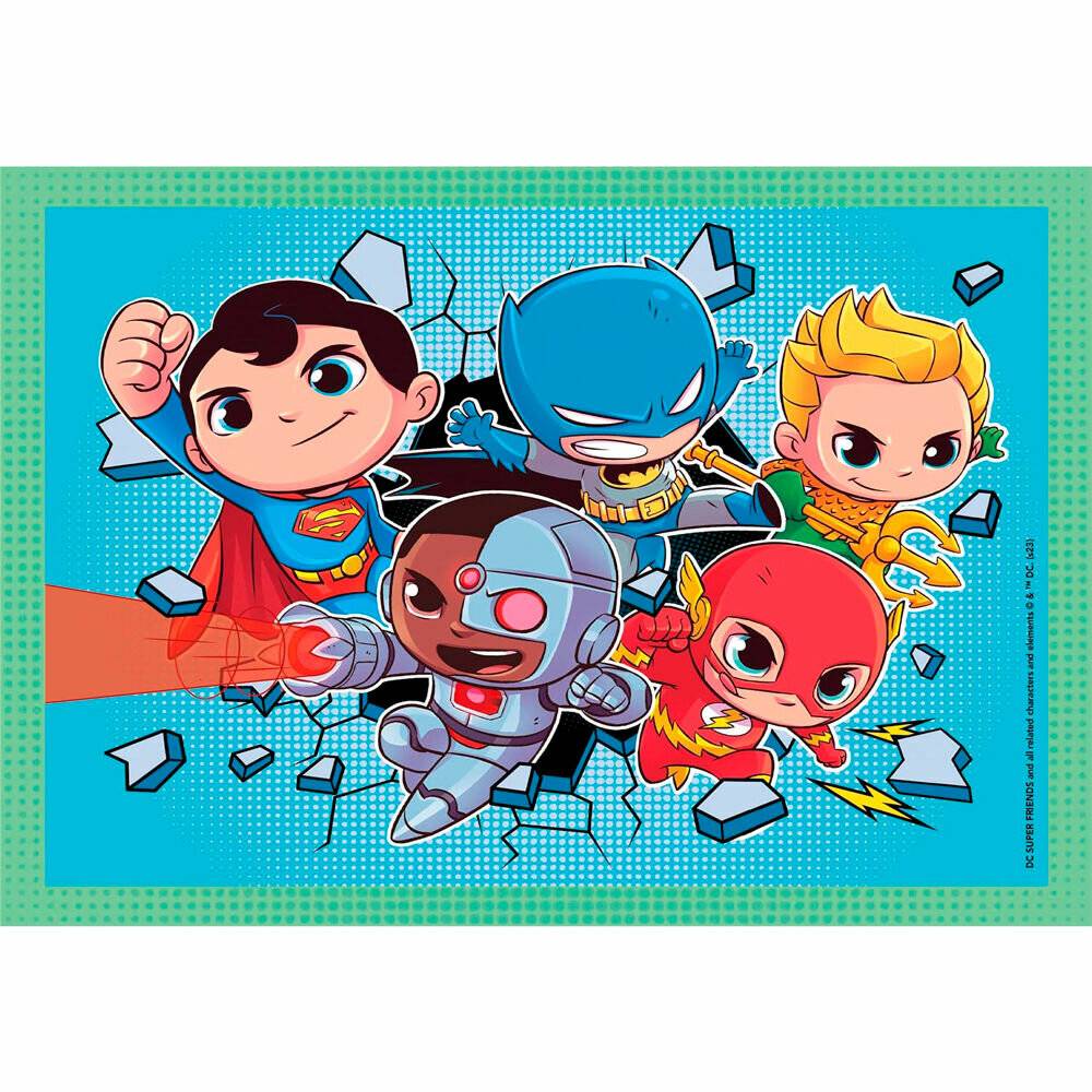 CLEMENTONI Puzzle DC Super Friends 4in1 (12+16+20+24 Teile)