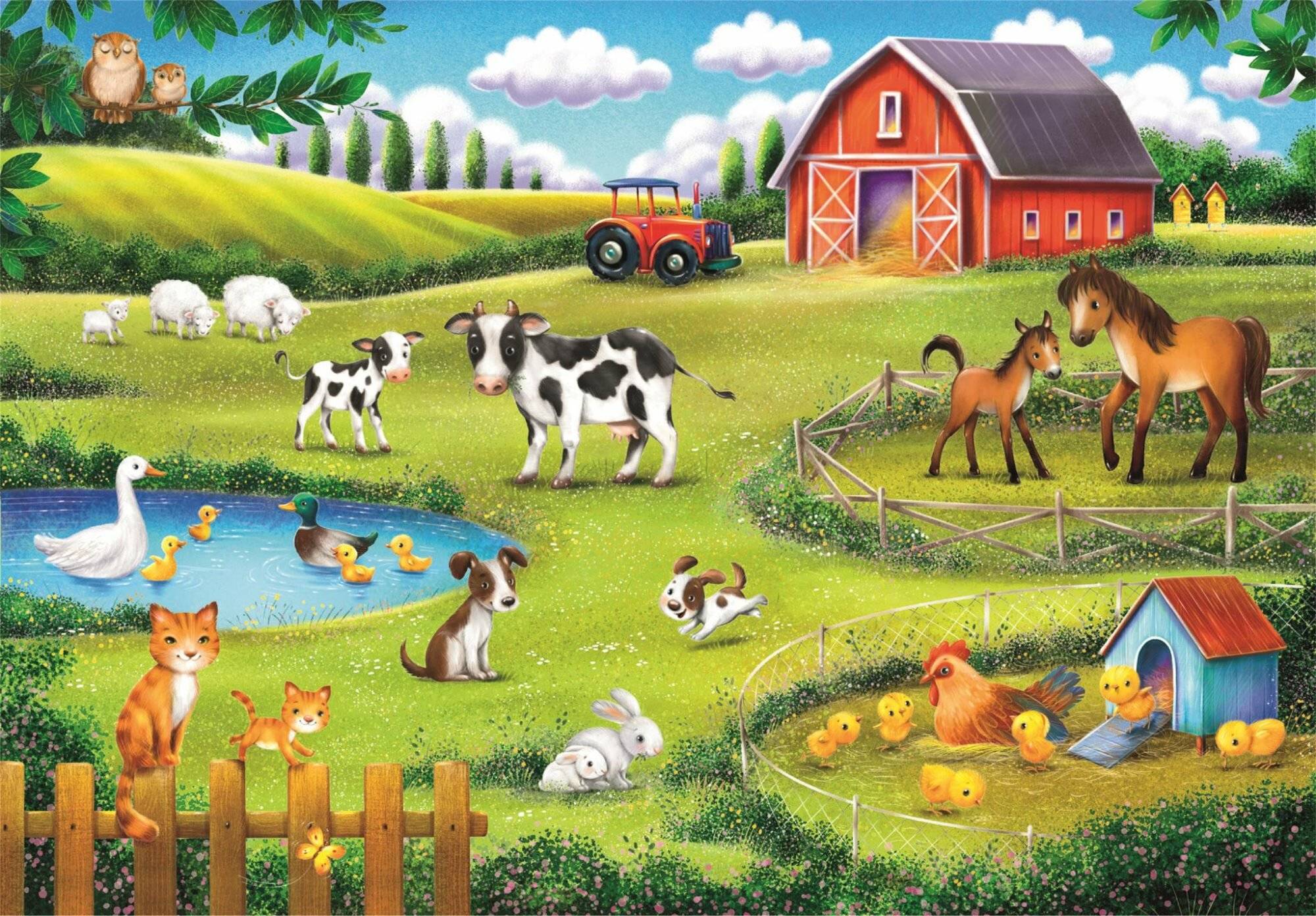 Die Farm der Tiere Puzzle 30pcs
