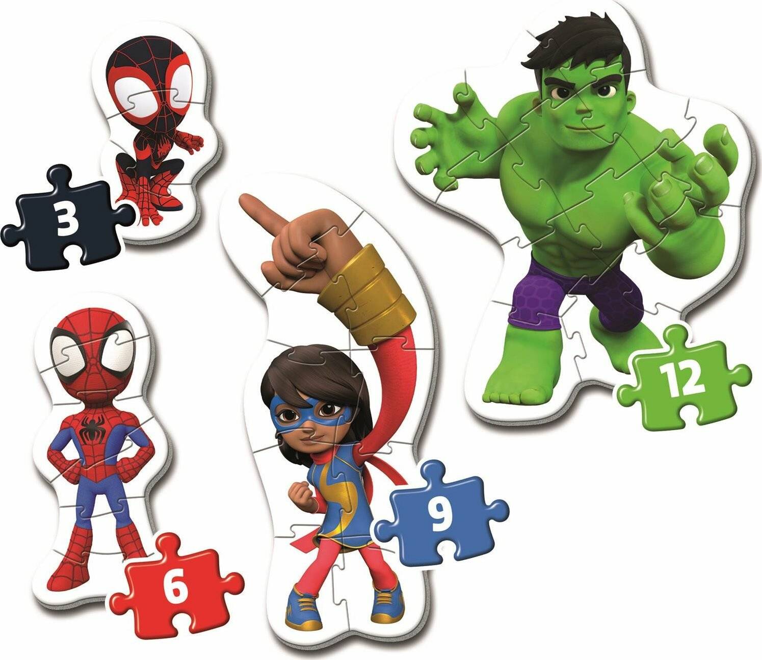 Marvel Spidey und seine erstaunlichen Freunde puzzle 3-6-9-12pcs