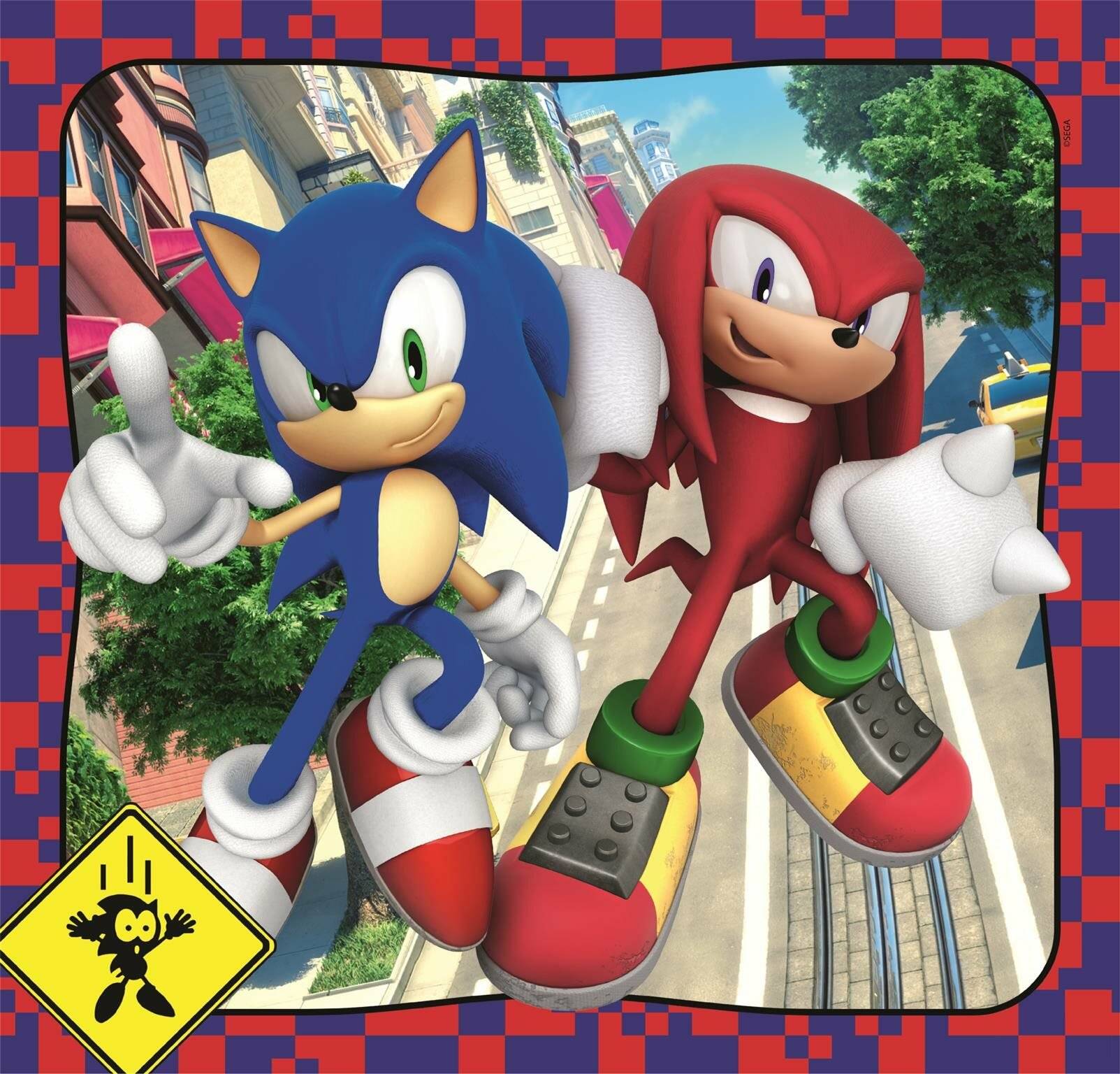 Sonic the Hedgehog puzzle 3x48pcs