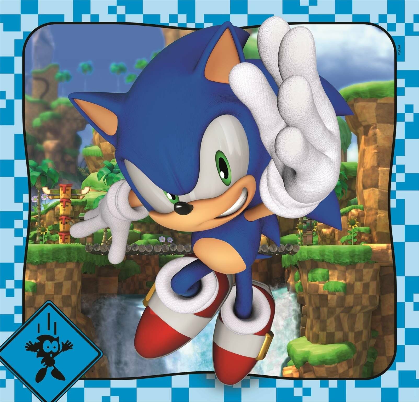Sonic the Hedgehog puzzle 3x48pcs