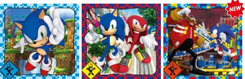 Sonic the Hedgehog puzzle 3x48pcs