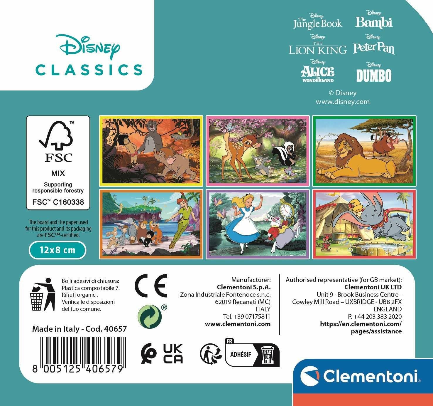 Disney Classic Wü rfelpuzzle 6tlg.