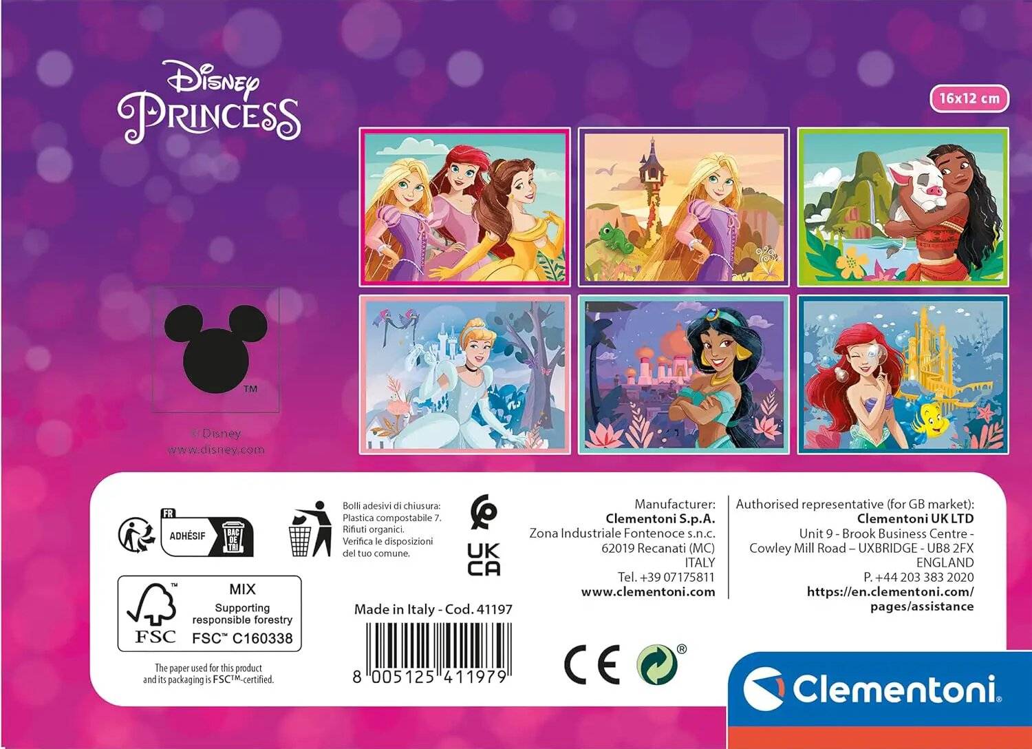 Disney Princesas puzzle 12pcs