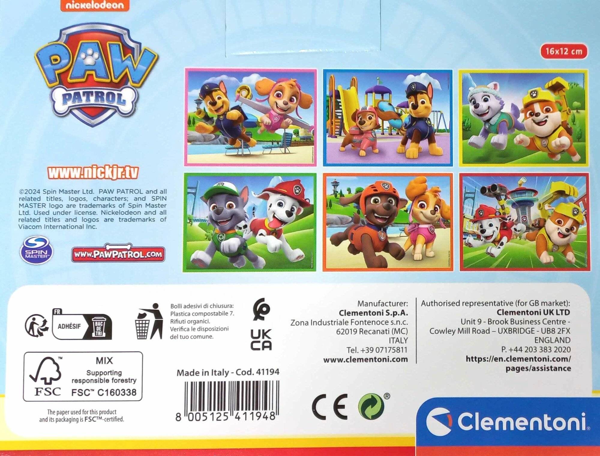 Paw Patrol Puzzle 12tlg.