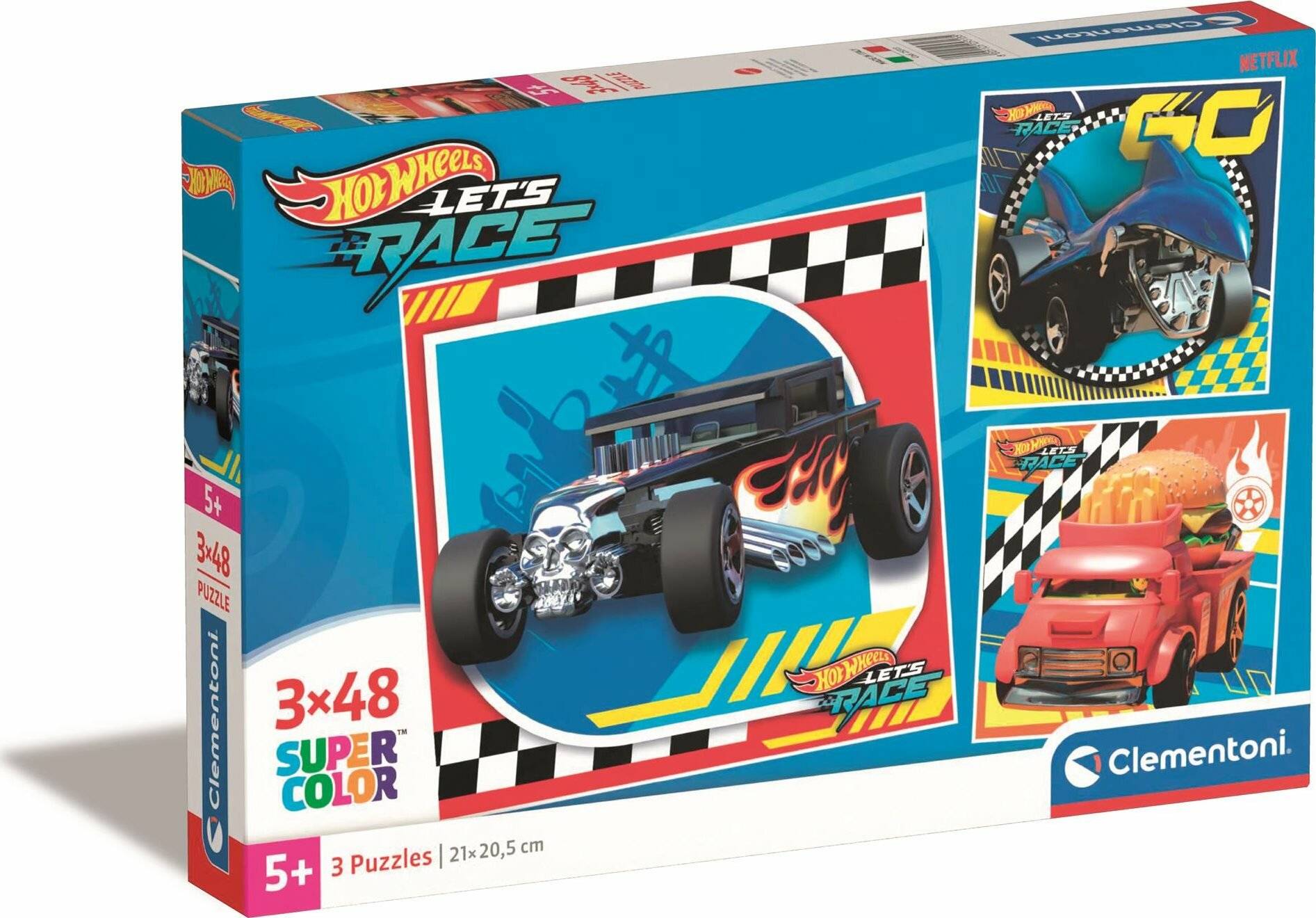 Hot Wheels Puzzle 3x48Stü ck