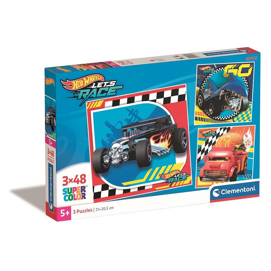 Hot Wheels Puzzle 3x48Stü ck