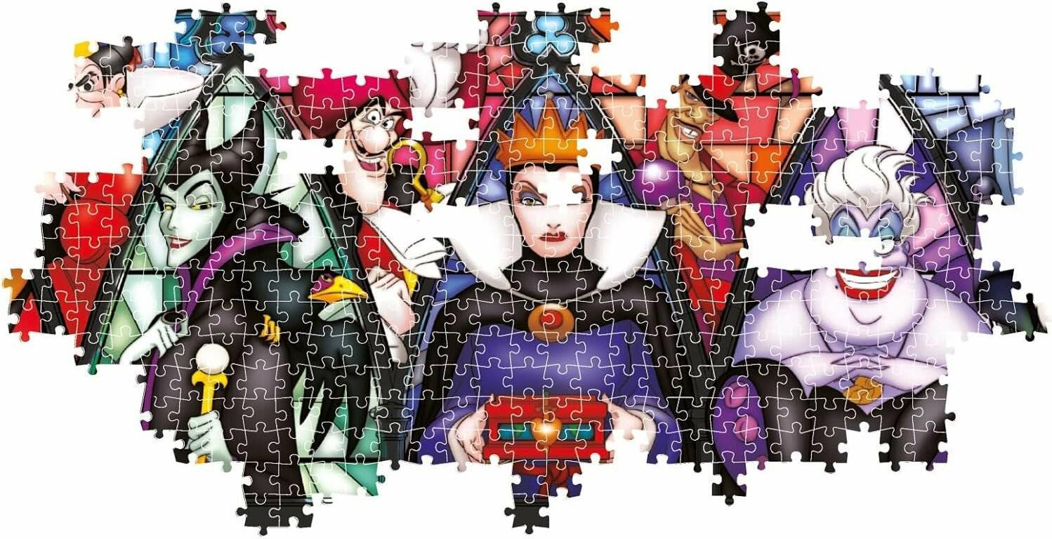Disney Villains Panorama-Puzzle 1000Stü ck