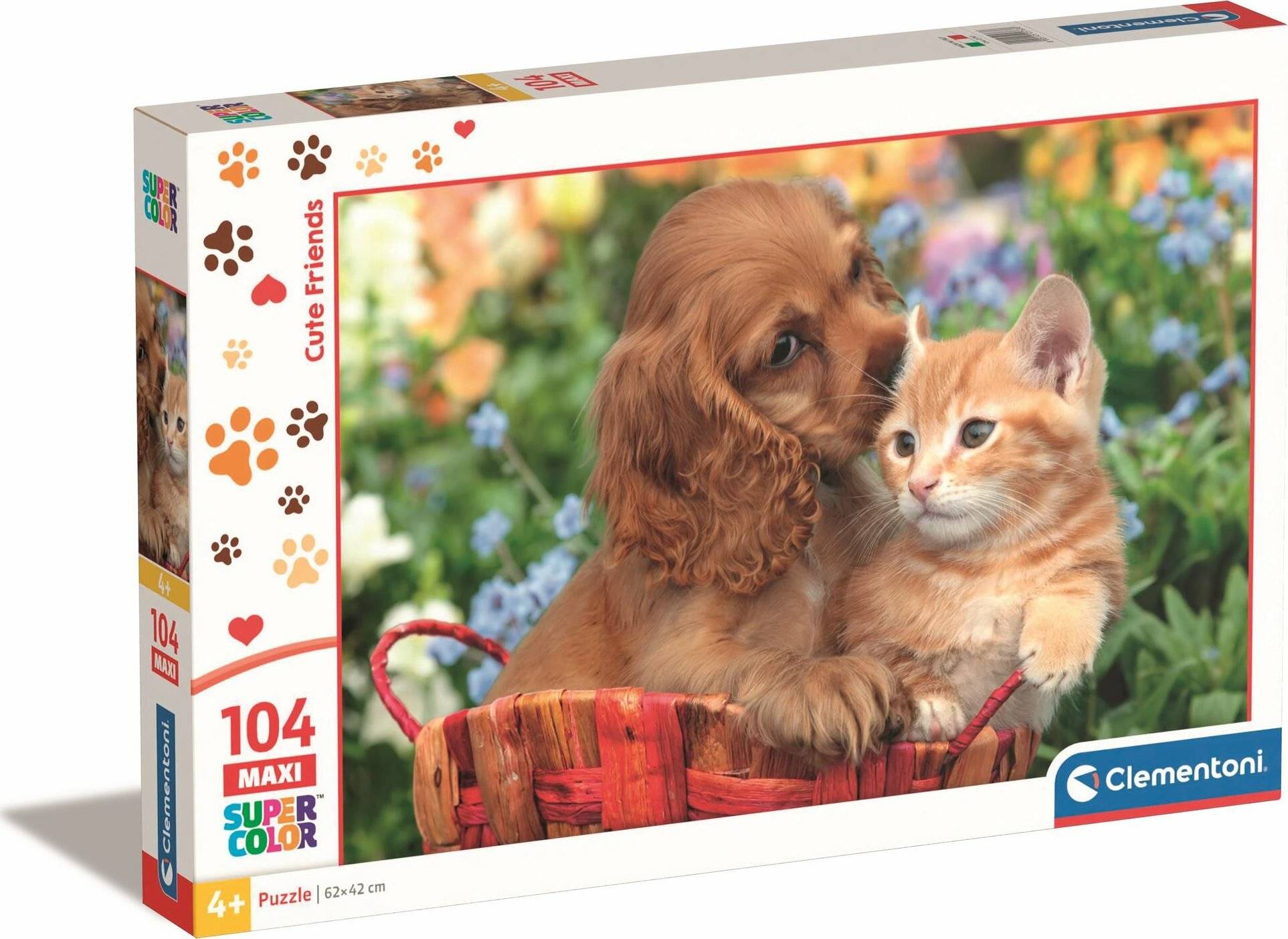 104 Teile Maxi Puzzle - Niedliche Freunde