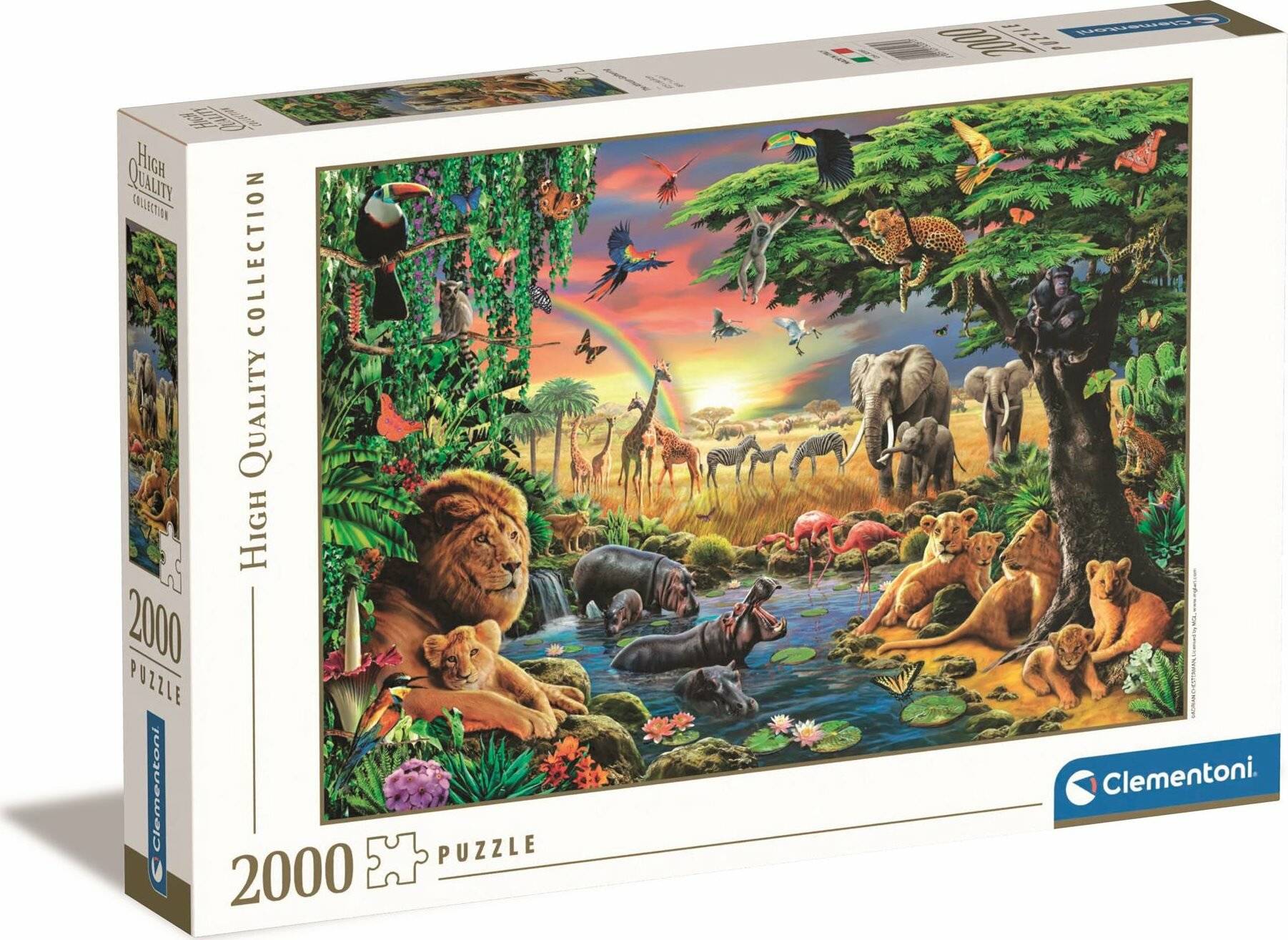 2000 Teile Puzzle - Die afrikanische Versammlung