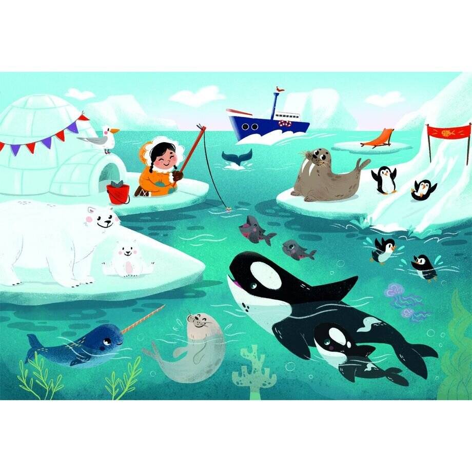 CLEMENTONI Sea Life Puzzle 2x60 Teile