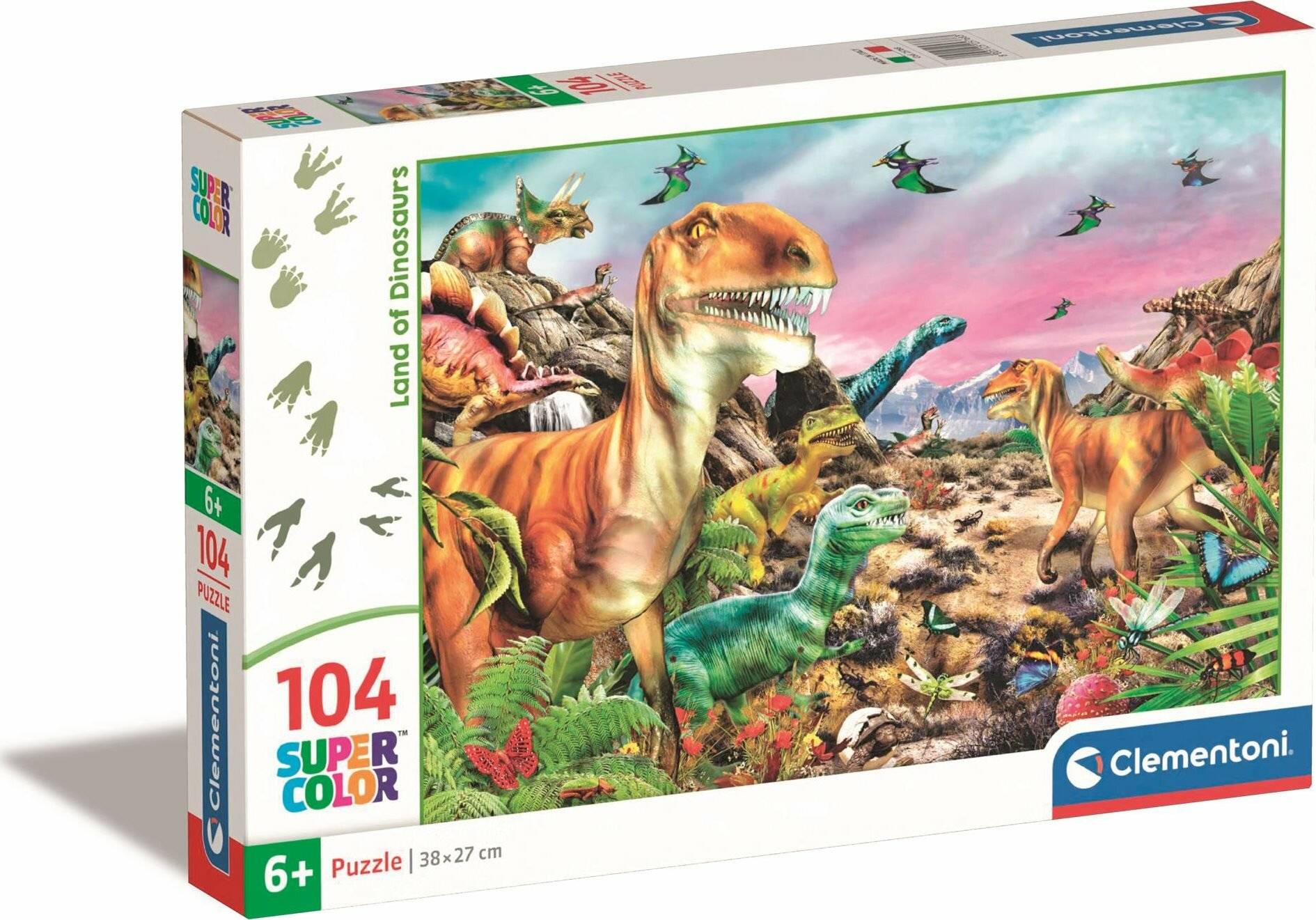 CLEMENTONI Erde Dinosaurier Puzzle 104 Teile