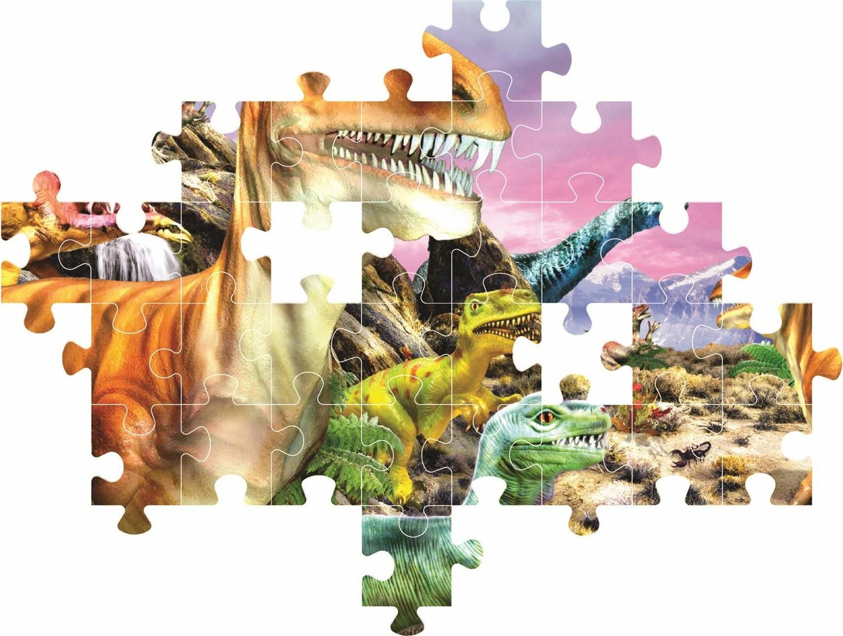 CLEMENTONI Erde Dinosaurier Puzzle 104 Teile