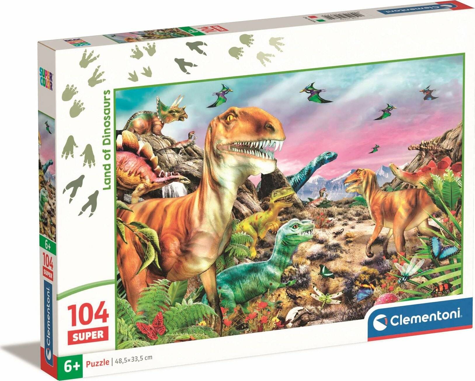 CLEMENTONI Erde Dinosaurier Puzzle 104 Teile