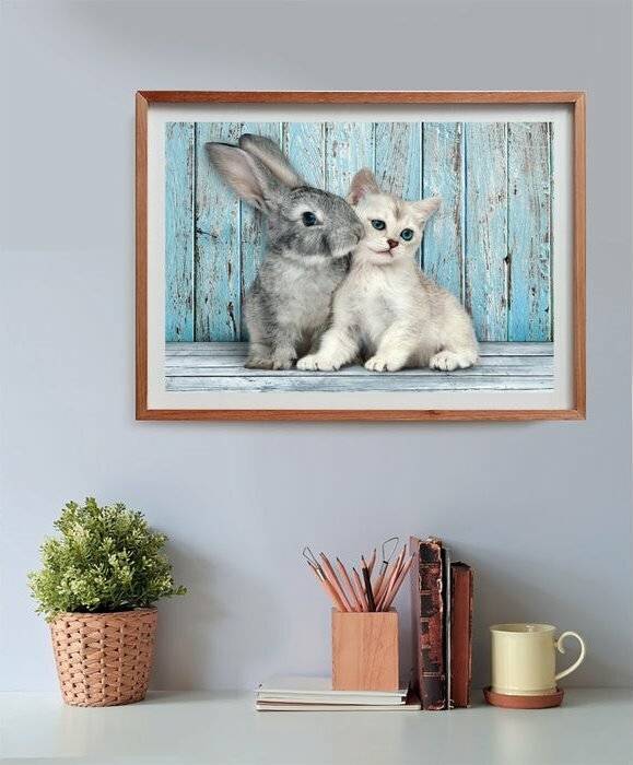 CLEMENTONI Puzzle Pferd und Hase 500 Teile