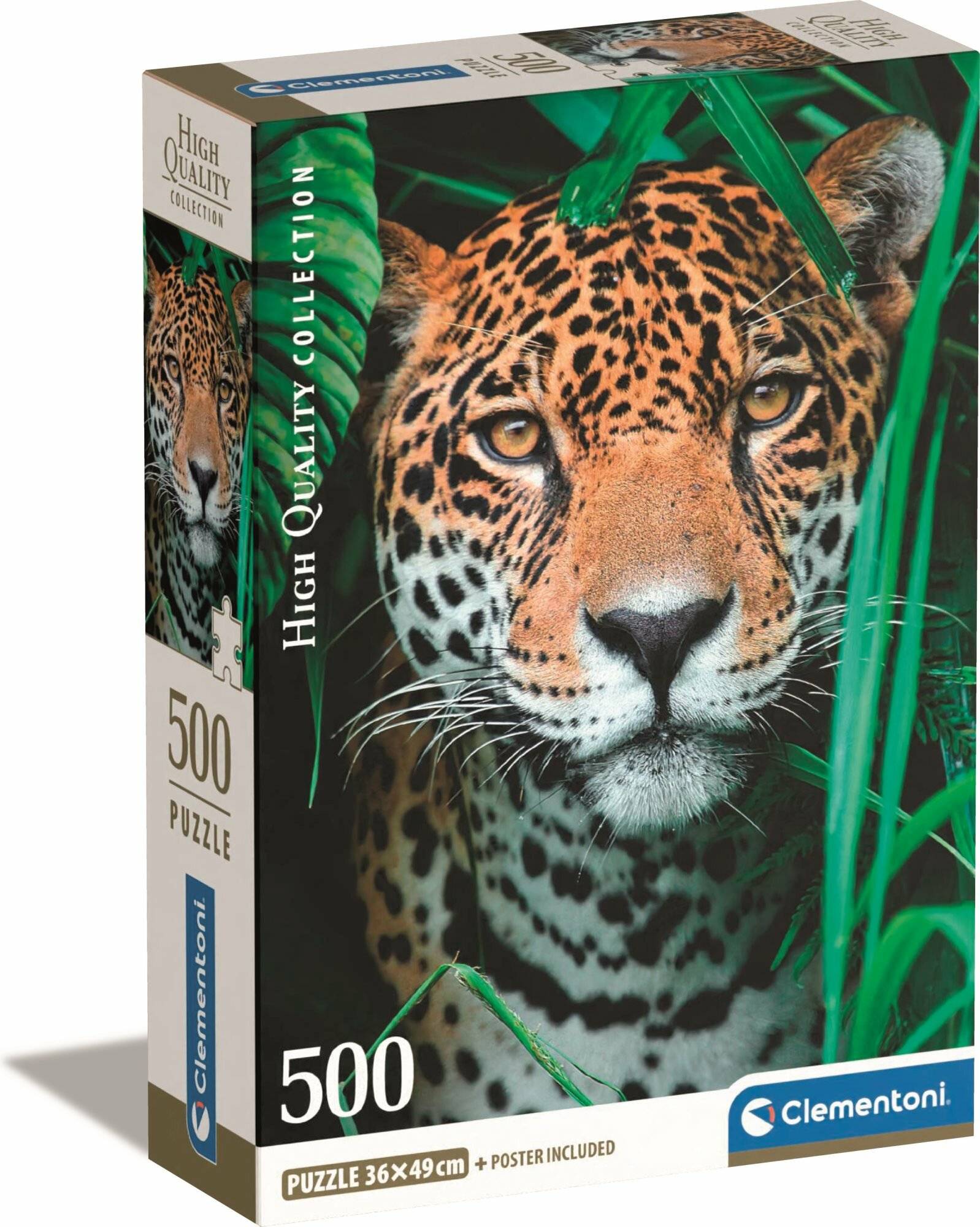 CLEMENTONI Puzzle Jaguar im Dschungel 500 Teile