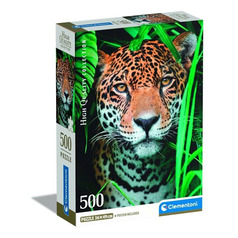 CLEMENTONI Puzzle Jaguar im Dschungel 500 Teile