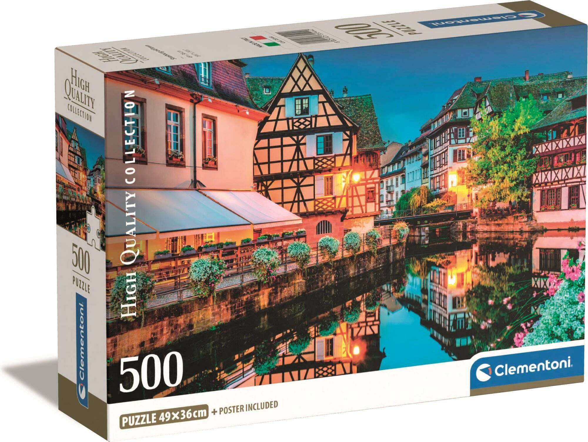 CLEMENTONI Puzzle Altstadt, Strasbourg 500 Teile