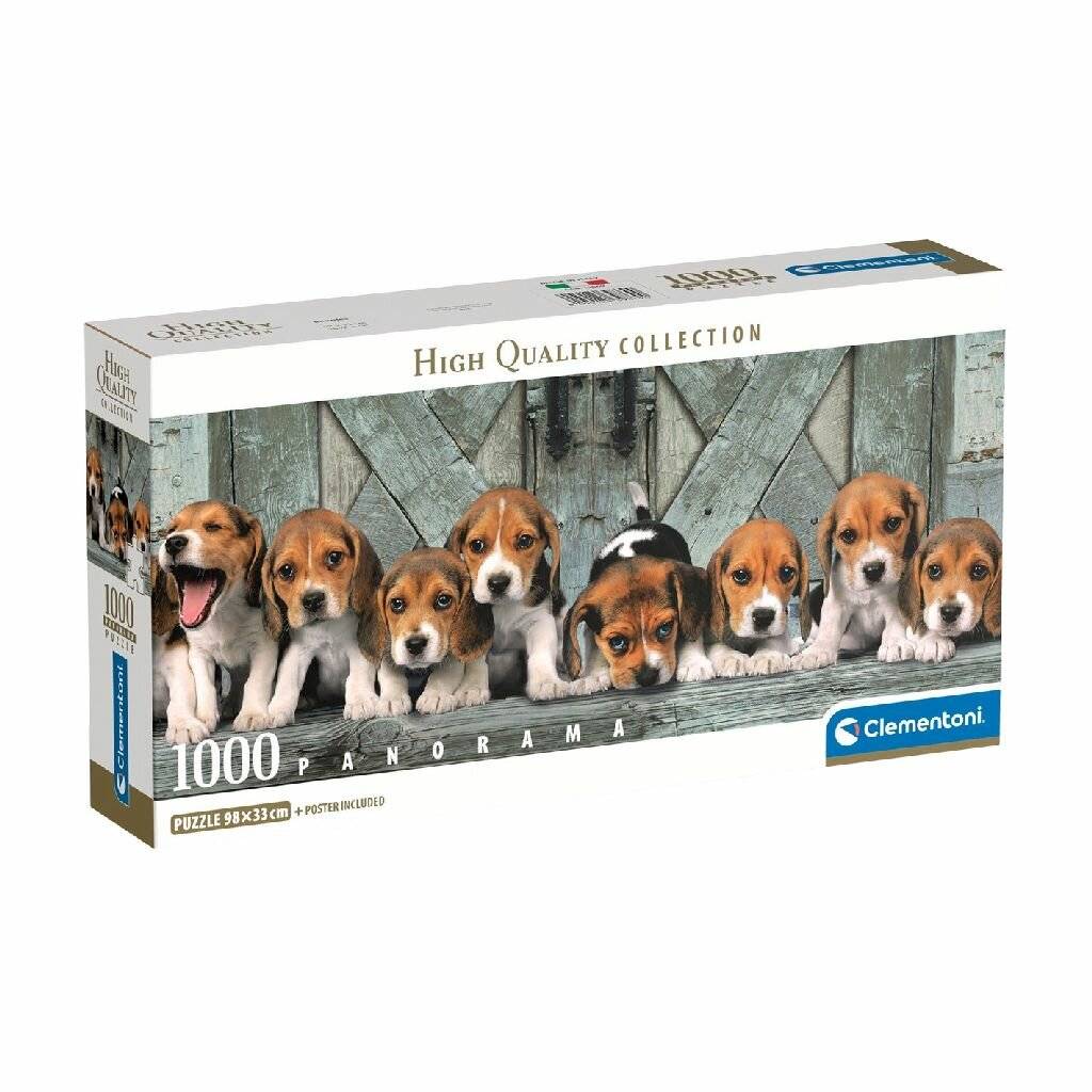 CLEMENTONI Panorama-Puzzle Beagle 1000 Teile