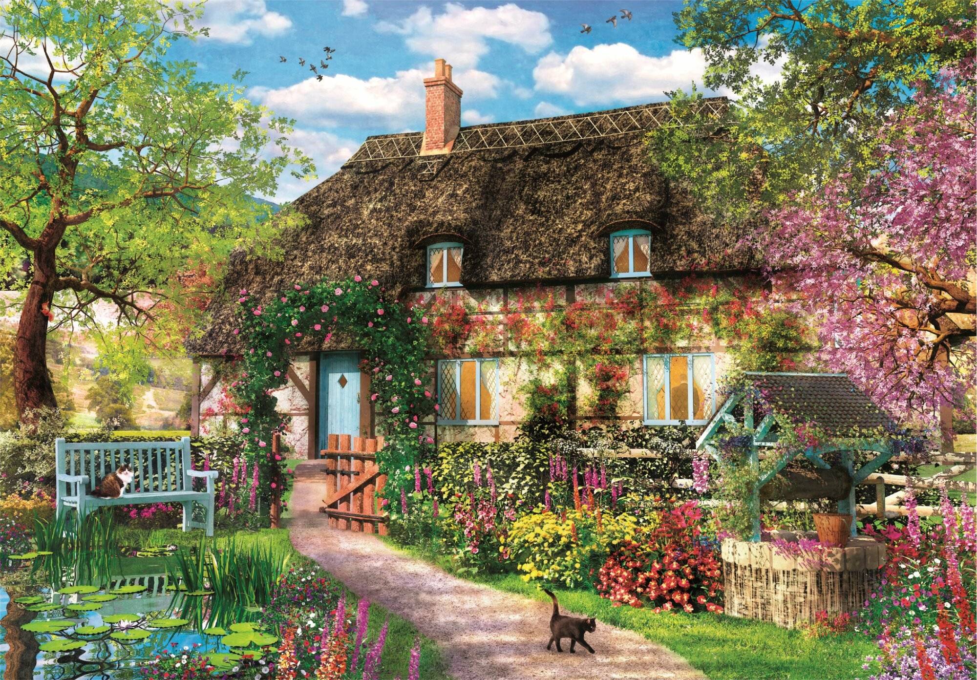 CLEMENTONI Altes Landhaus Puzzle 1000 Teile